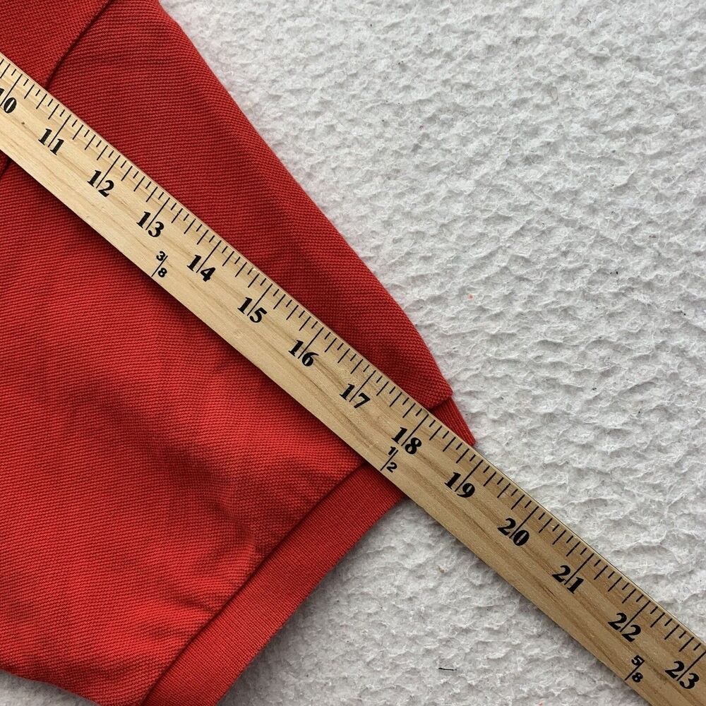 Lacoste Polo Shirt Mens 7 XXL 2XL Red Mesh Preppy Casual Comfort Golf Dad - Picture 6 of 9